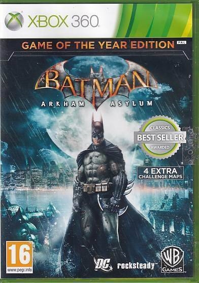 Batman Arkham Asylum Game of the Year Edition - XBOX 360 (B Grade) (Genbrug)